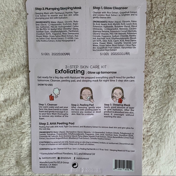 Naisture 3-Step Skincare Kit (4 mask sets) - Picture 7 of 7